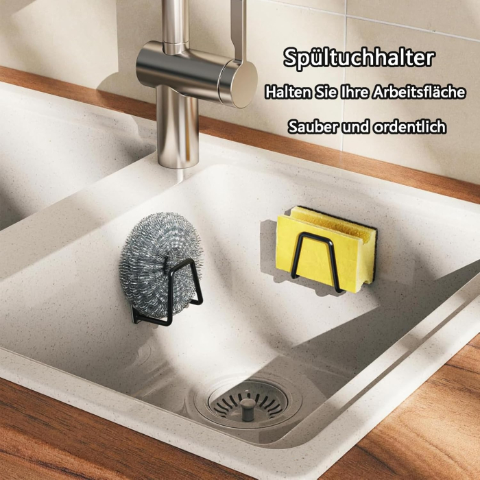 Suporti pentru baie, negri, set bara de prosop si 2 agatatori din otel inoxidabil [3]