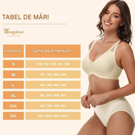 Sutien elastic pentru compresie corporala, fara armatura, crem S [4]