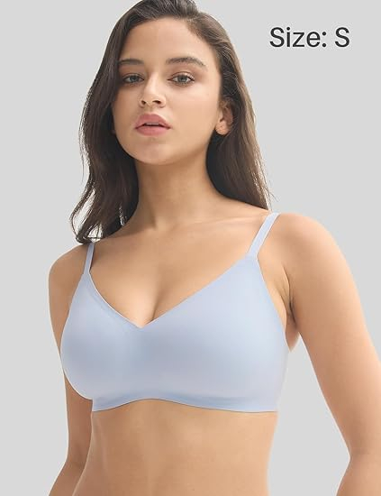 Sutien elastic pentru compresie corporala, fara armatura, blue M [3]