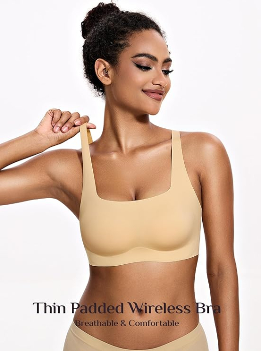 Sutien Push-Up fara cusaturi, captusit, crem L [5]