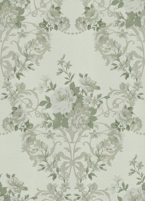 Tapet autoadeziv verde cu model floral, 44,5 x 260 cm [2]