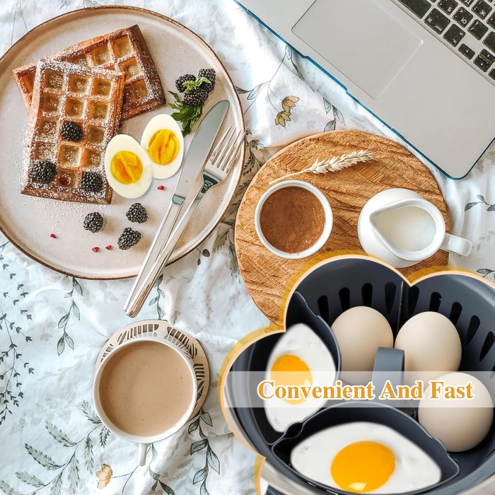 Coș de gătit oua la Airfrier, plastic neaderent, curatare usoara [6]