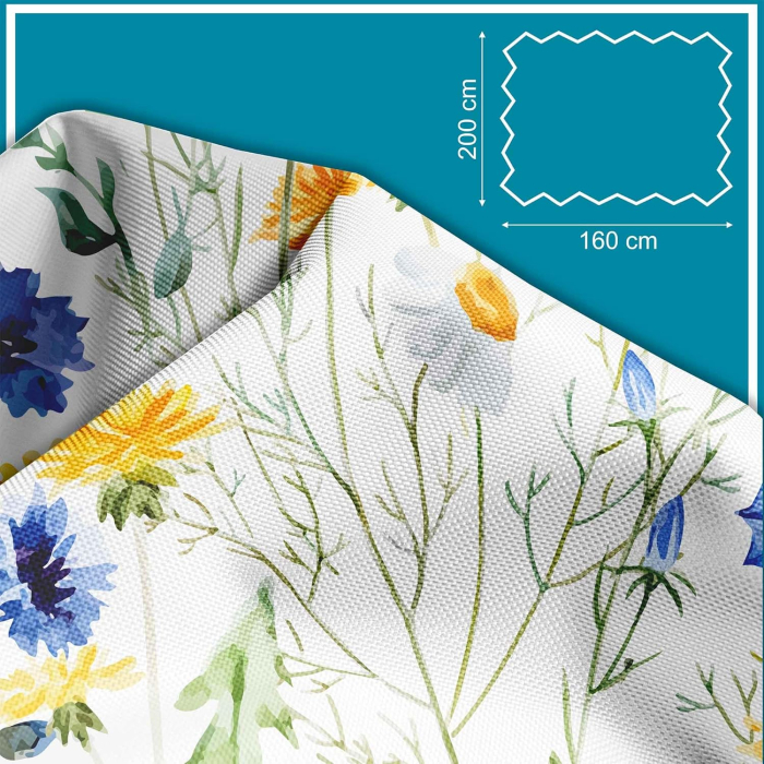 Tesatura impermeabila, material pentru tapiterie de exterior, 160x200 cm, pretabil fata de masa gradina, Country Meadow [4]