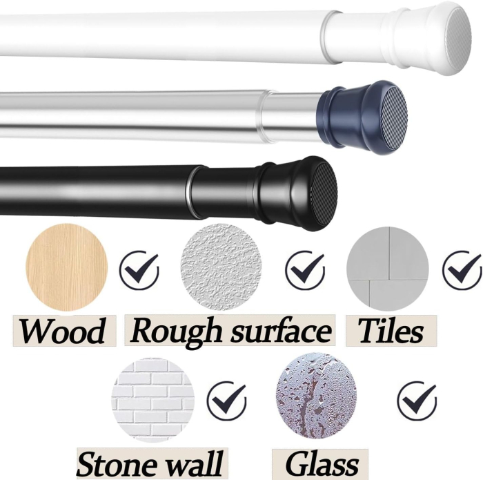 Tije telescopice, extensibile, set 2 bucati 67-85cm Argintii [5]