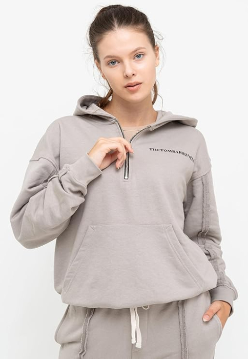 Trening crem pentru femei,  pantaloni si bluza cu maneci lungi, M [2]