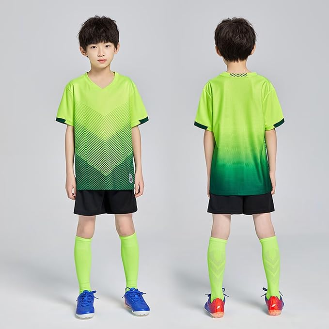 Set Sport Băieți 2 Piese, Tricou și Pantaloni, 100% Poliester, Respirabil, 4XS, 3-4 ani [2]