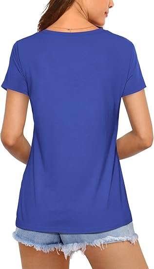 Tricou de vară pentru femei, albastru S [3]