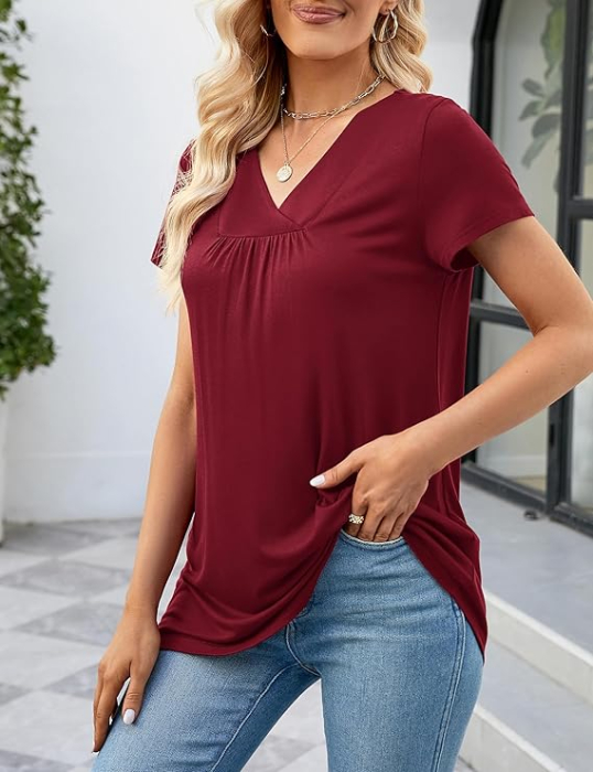 Tricou de vară pentru femei,  Rosu M [2]