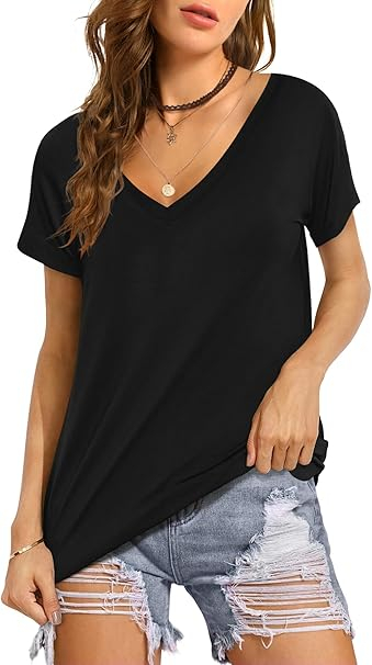 Tricou de vară pentru femei, negru S [1]