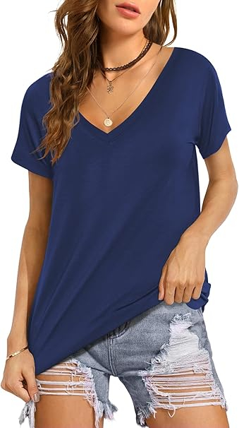 Tricou de vară pentru femei, albastru inchis S [1]