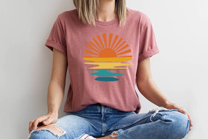 Tricou de vară pentru femei, cu maneca scurta,  roz S [2]