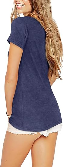 Tricou de vară pentru femei,  Albastru 2XL [2]