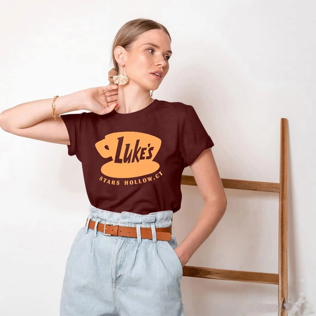 Tricou de vară pentru femei,  visiu cu imprimeu XL [5]