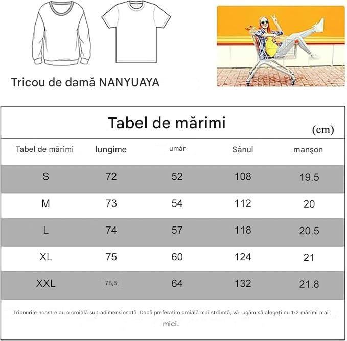 Tricou de vară pentru femei,  gri cu imprimeu 2XL [3]