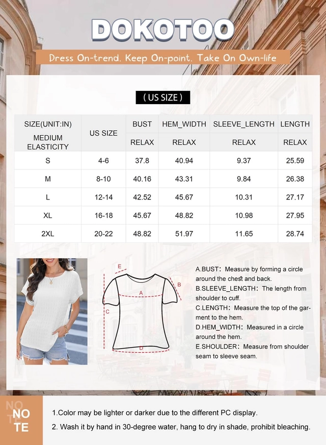 Tricou de vară pentru femei, imprimeu minimalist integral, simplu  Albastru M [5]