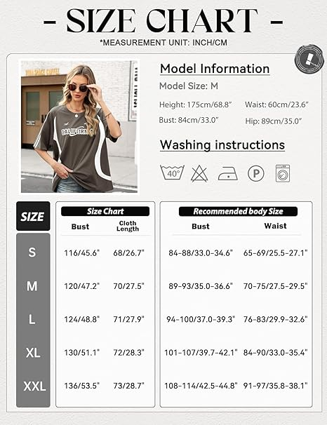 Tricou de vară pentru femei, imprimeu, larg, simplu  Gri 2XL [6]