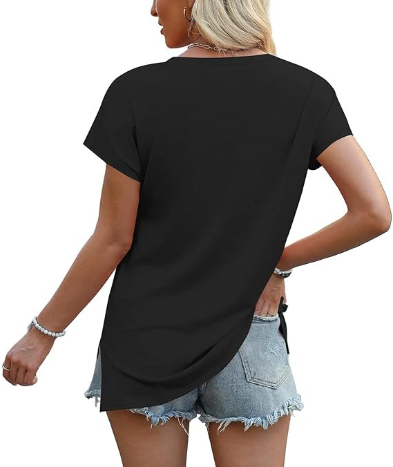 Tricou de vară pentru femei,  negru M [5]