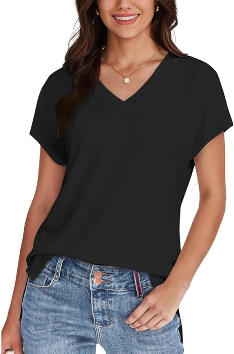 Tricou de vară pentru femei,  negru S [4]