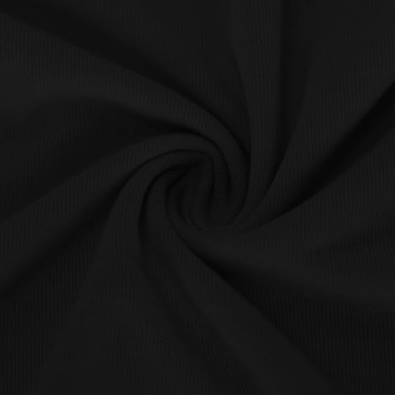 Tricou lejer de vară, cu guler rotund, mânecă lunga, negru L [4]