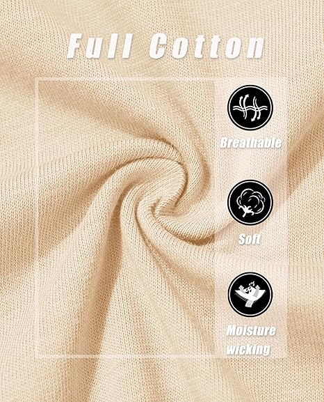 Tricou lejer de vară, cu guler rotund, mânecă lunga, crem S [6]