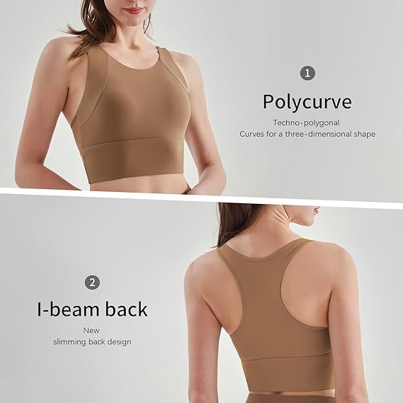 Bustiera sport, sutien elastic pentru compresie corporala, albastru L [3]