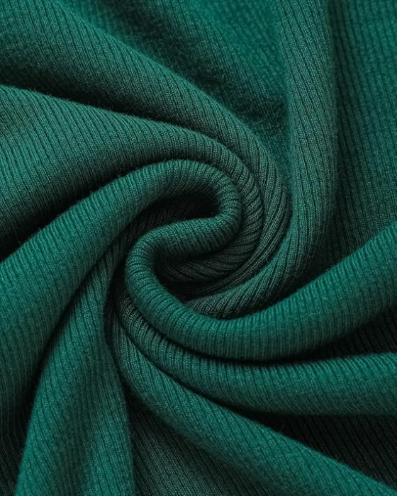Tricou mulat, cu dungi, slim fit, de vară, cu guler rotund, mânecă scurtă, elastic M verde [3]