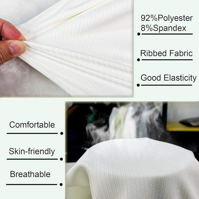 Tricou alb Henley Bărbați Slim Fit, Mâneci scurte, Guler cu Nasturi, L [4]