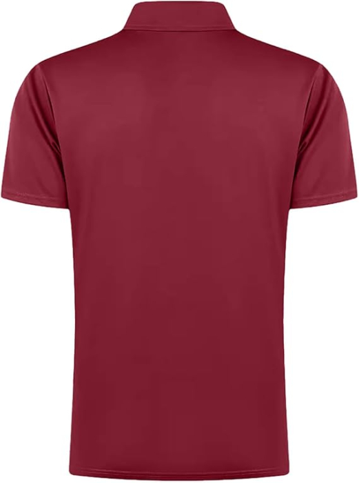 Tricou polo de vara pentru barbati, cu fermoar, rosu L [2]