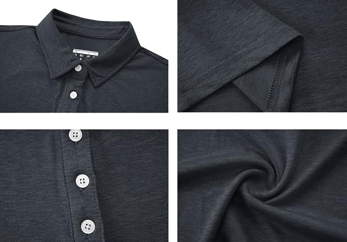 Tricou Polo negru Damă MAGCOMSEN, Mânecă Scurtă, Uscare Rapidă, Golf și Tenis,  M [6]