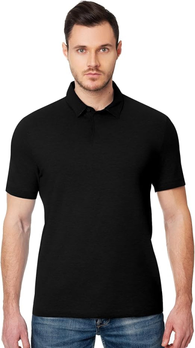 Tricou polo pentru barbati, lejer, respirabil, gri inchis 3XL [2]