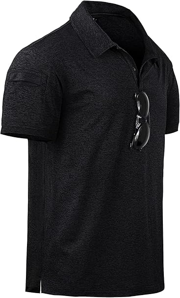 Tricou polo pentru barbati, lejer, respirabil, gri inchis 3XL [3]