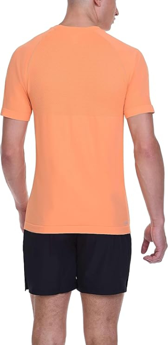 Tricou sport respirabil pentru barbati, elastic, portocaliu M [2]