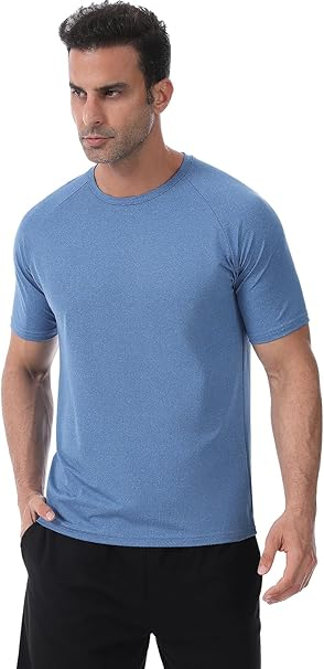 Tricouri sport respirabile pentru barbati,  Negru/Gri/Bleumarin XL [2]