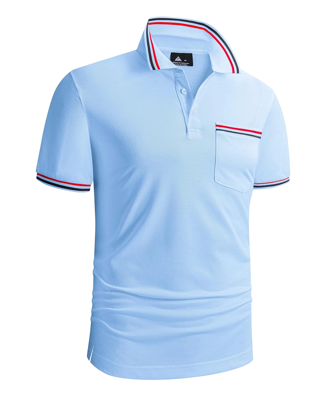 Tricou polo de vara pentru barbati, cu nasturi, albastru 3XL [3]
