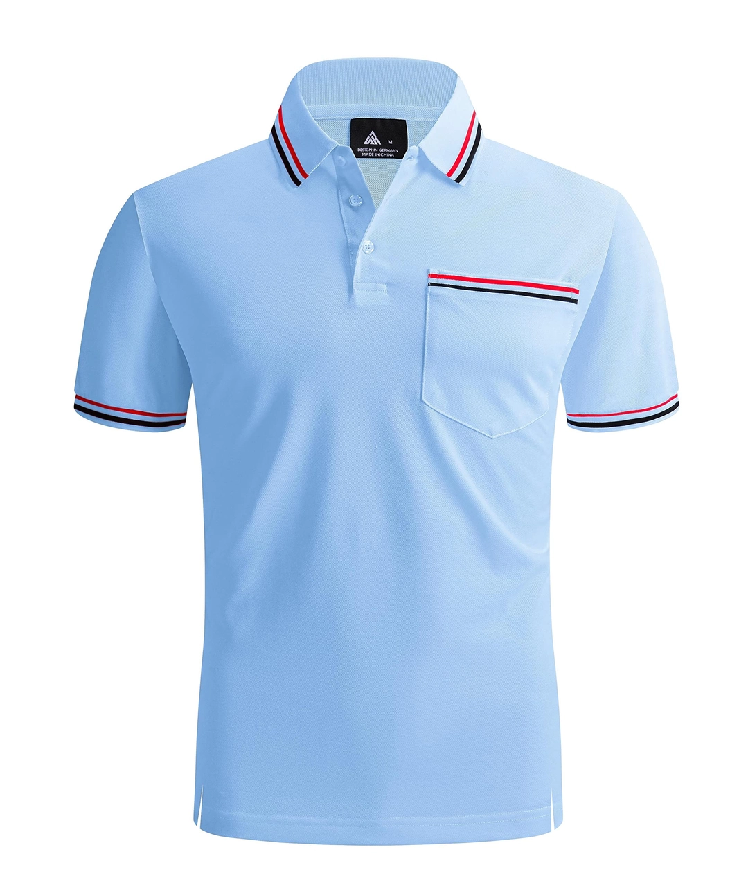Tricou polo de vara pentru barbati, cu nasturi, albastru 3XL [2]