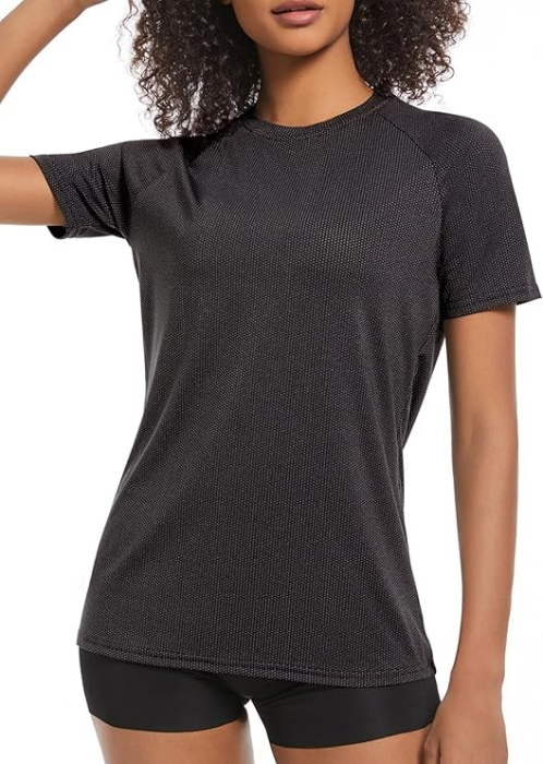 Tricouri sport respirabile, pe corp, gri/negru/alb, 2XL, set 3 buc [2]