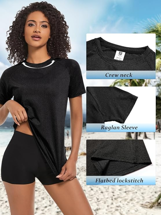 Tricouri sport respirabile, pe corp, gri/negru/alb, 2XL, set 3 buc [4]