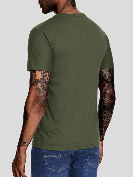 Set 5 tricouri sport respirabile pentru barbati,  Negru/Gri/Bleumarin/Verde/Maro M [5]