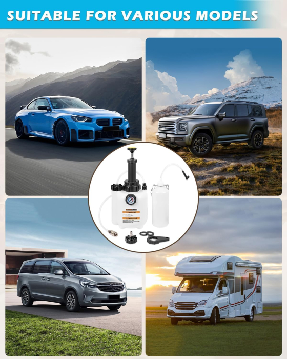 Set de aerisire sistem franare cu pompa manuala 3L [4]