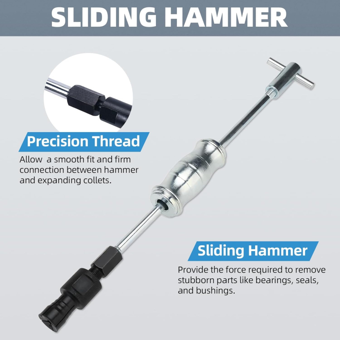 Extractor pentru rulmenți cu ciocan culisant Set de 9 buc, 8 mm - 32 mm-resigilat [3]