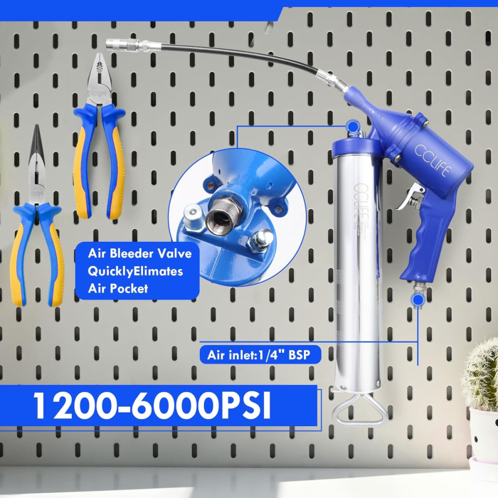 Gresor pneumatic 1/4, 400 cc, 1200 - 6000 PSI [3]