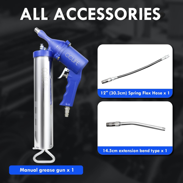 Gresor pneumatic 1/4, 400 cc, 1200 - 6000 PSI [2]