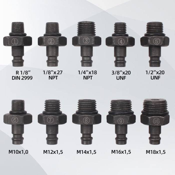 Trusa de verificat presiunea de ulei cu manometru si 10 adaptoare [3]
