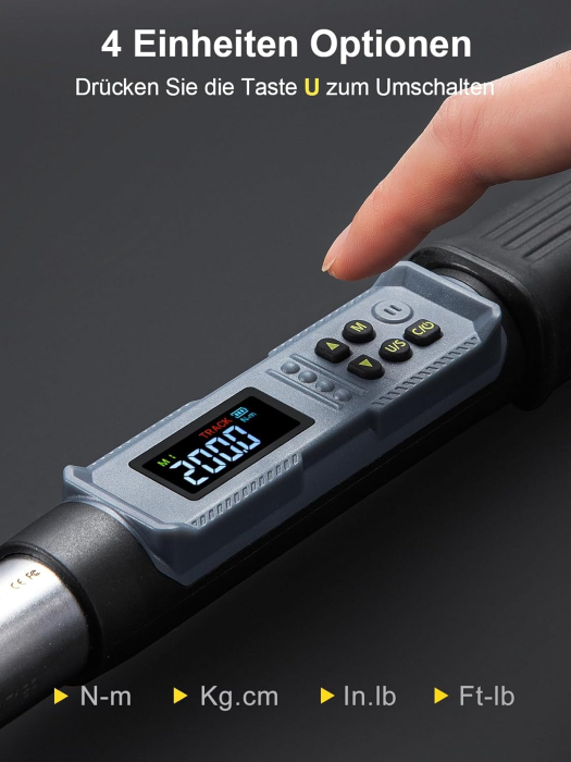 Cheie dinamometrica digitala de precizie 1/4 inci, 1.5-30Nm [5]