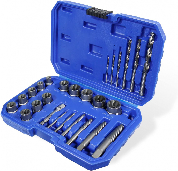 Trusa extractoare 3/8" pentru piulite si suruburi deteriorate 8-19mm 26 piese [1]
