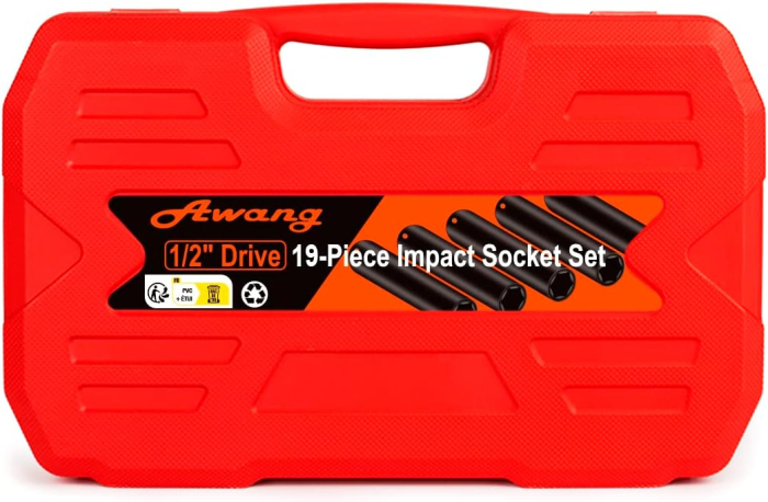 Trusa de 19 tubulare cu impact cu prelungitoare– 1/2'' 8-24mm [9]