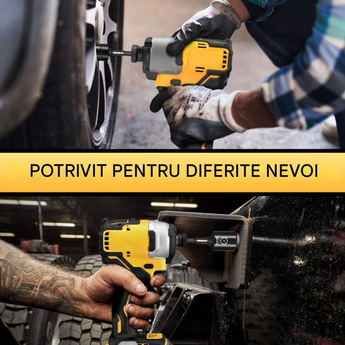 Set 10 adaptoare patrat 3/8 cu bila si hexagon 1/4 [6]