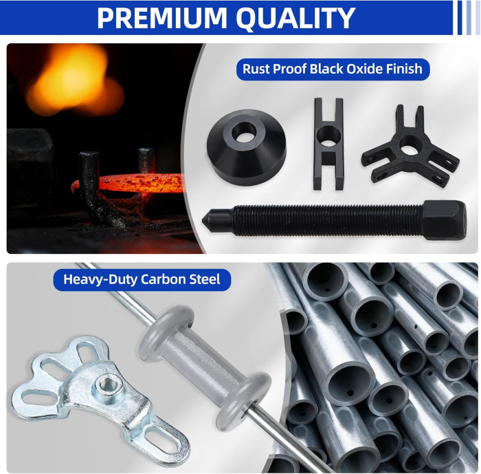 Trusa demontare rulmenti, butuci, tamburi cu ciocan culisant 12 piese [8]