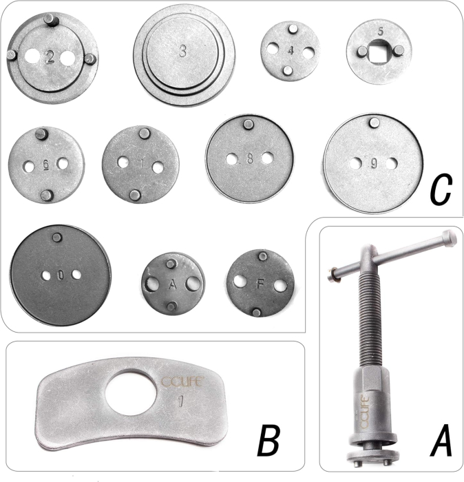 Trusa presare prin infiletare pistonas etrier frana, 13 piese [3]