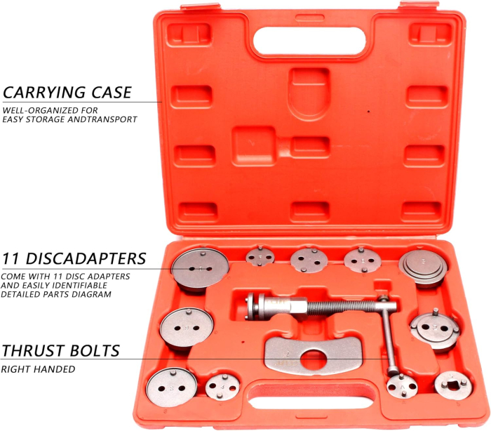 Trusa presare prin infiletare pistonas etrier frana, 13 piese [4]